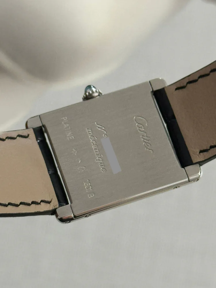 Cartier Tank Louis Cartier Platinum Ref 1601